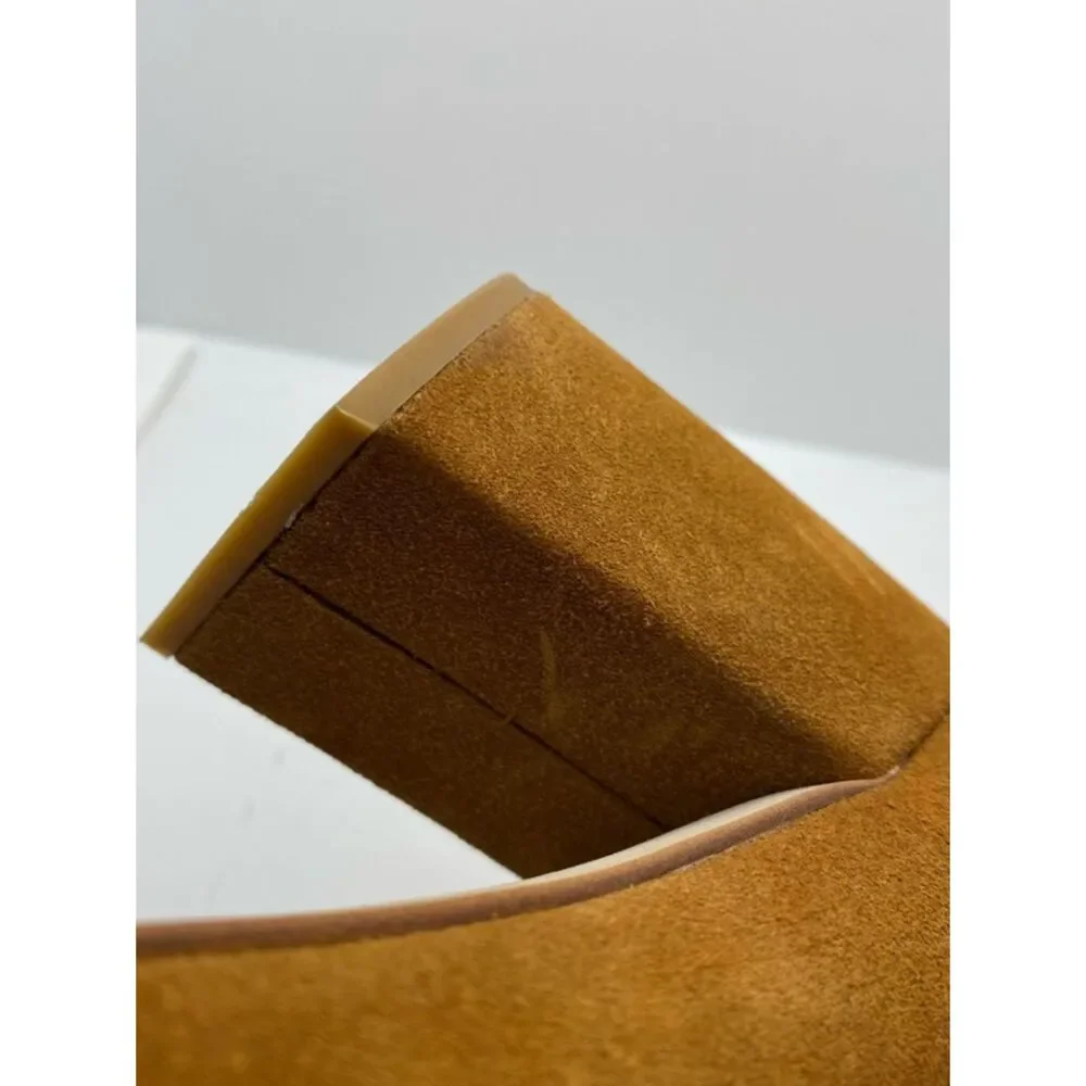 Free People Jeffrey Campbell Ankle Booties 9 Brown Fringe Suede Coastal Cowgirl